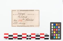 Etikett zu Bronzearmreif (NHMW-PRAE-025290)